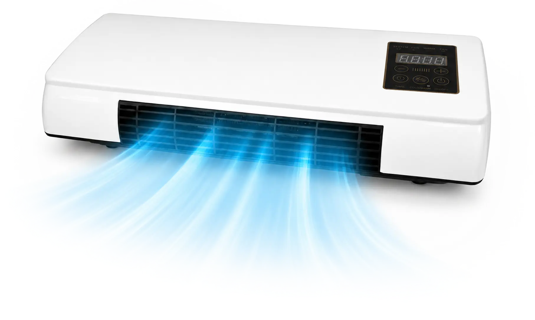 CoolCove compact wall-mount air conditioner — lightweight, no window hose, dual cooling and heating, remote included